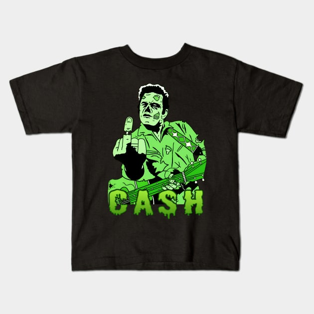 Zombie Cash Kids T-Shirt by nikkimilles_
